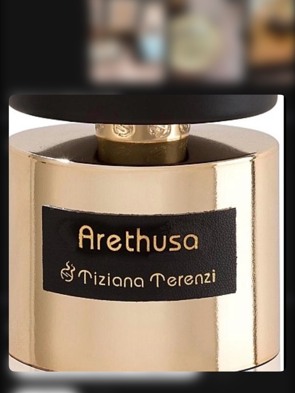 Tiziana Terenzi Arethusa Gold Decorative Accent Bottle